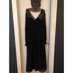 Black Lace Maxi Dress